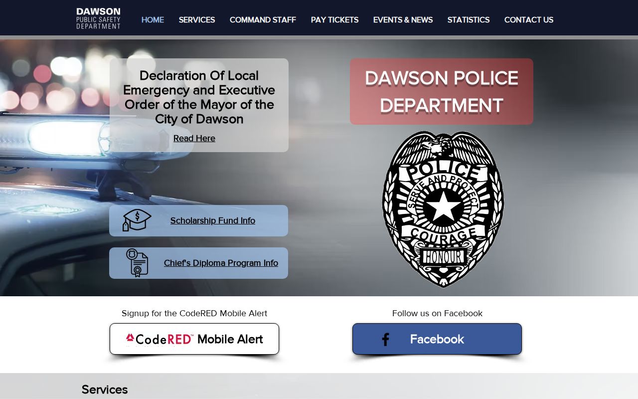 Terrell County traffic warrant Dawson court routing page