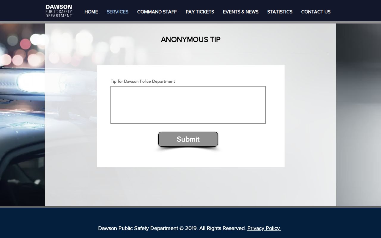 Terrell County most wanted Dawson anonymous tip form
